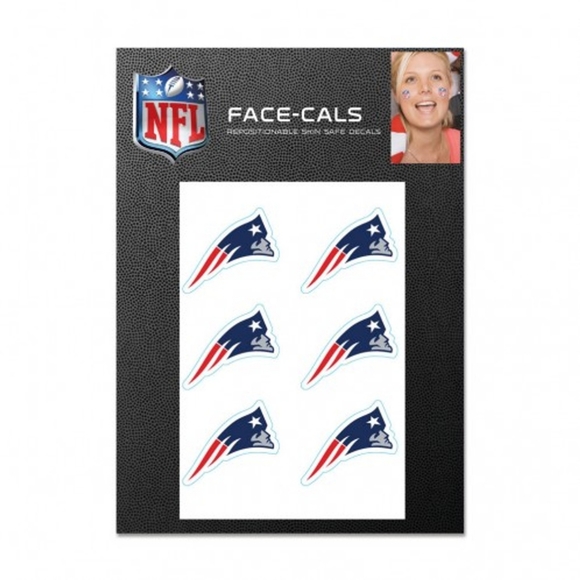 NWT SET OF 3 FACE DECALS: REDSOX & PATRIOTS FANGEAR! - Picture 2 of 12